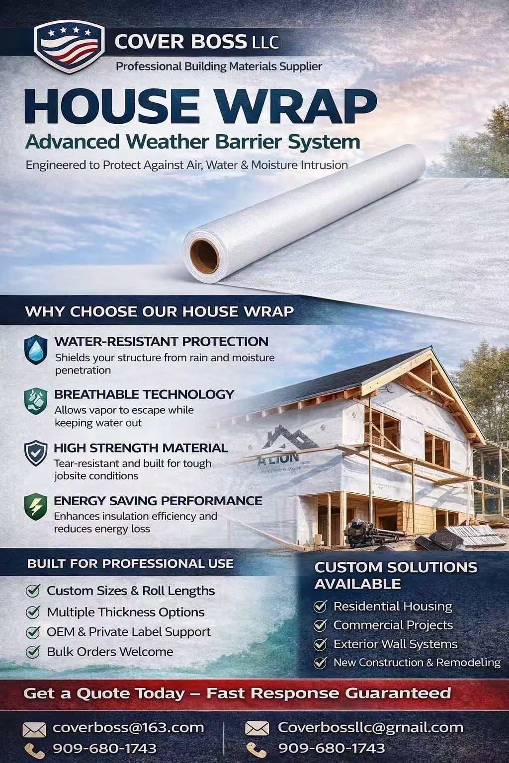 House Wrap – Advanced Weather Barrier System